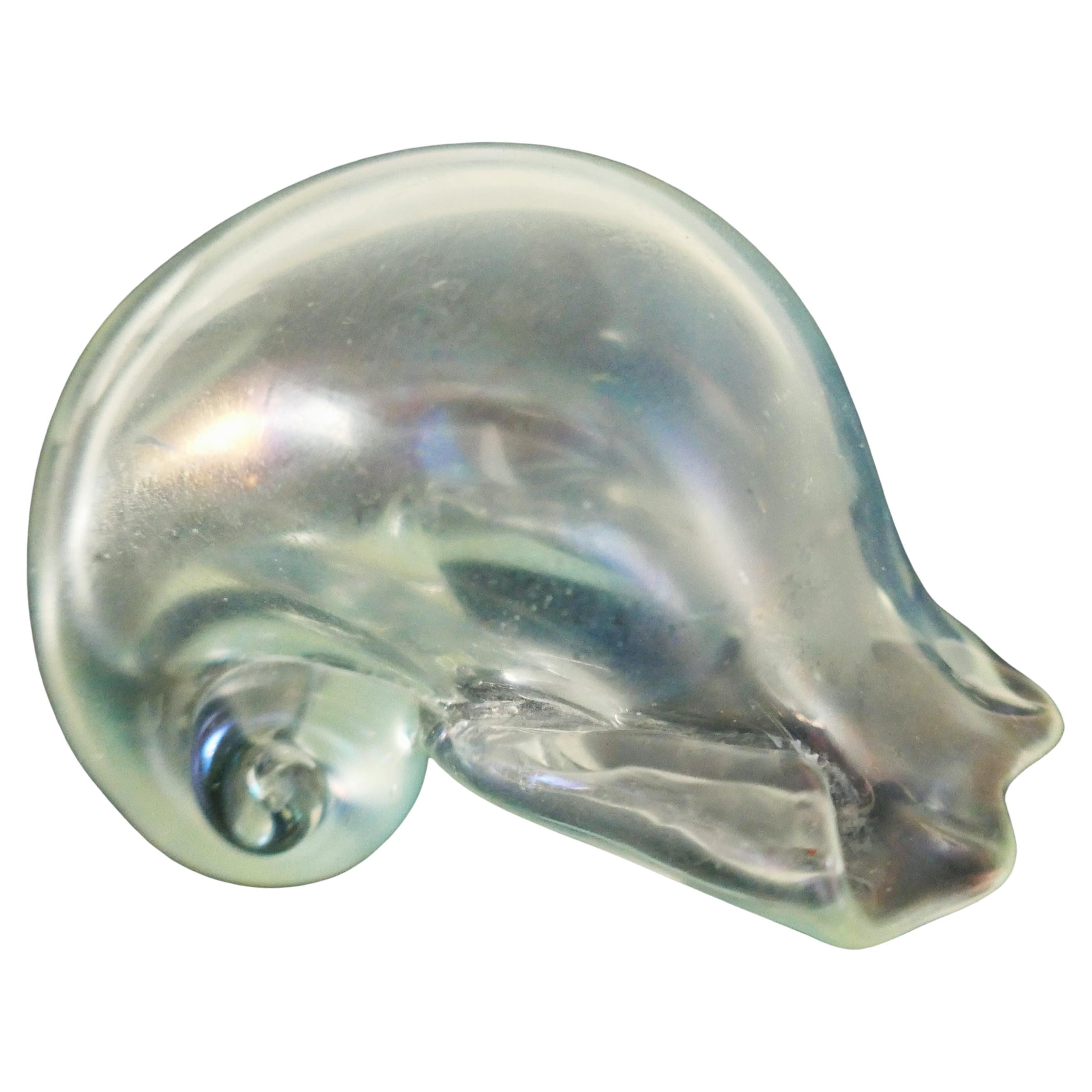 Italian Iridescent glass by Venini & Co. attributed to Carlo Scarpa - Nautilus shell? in vendita