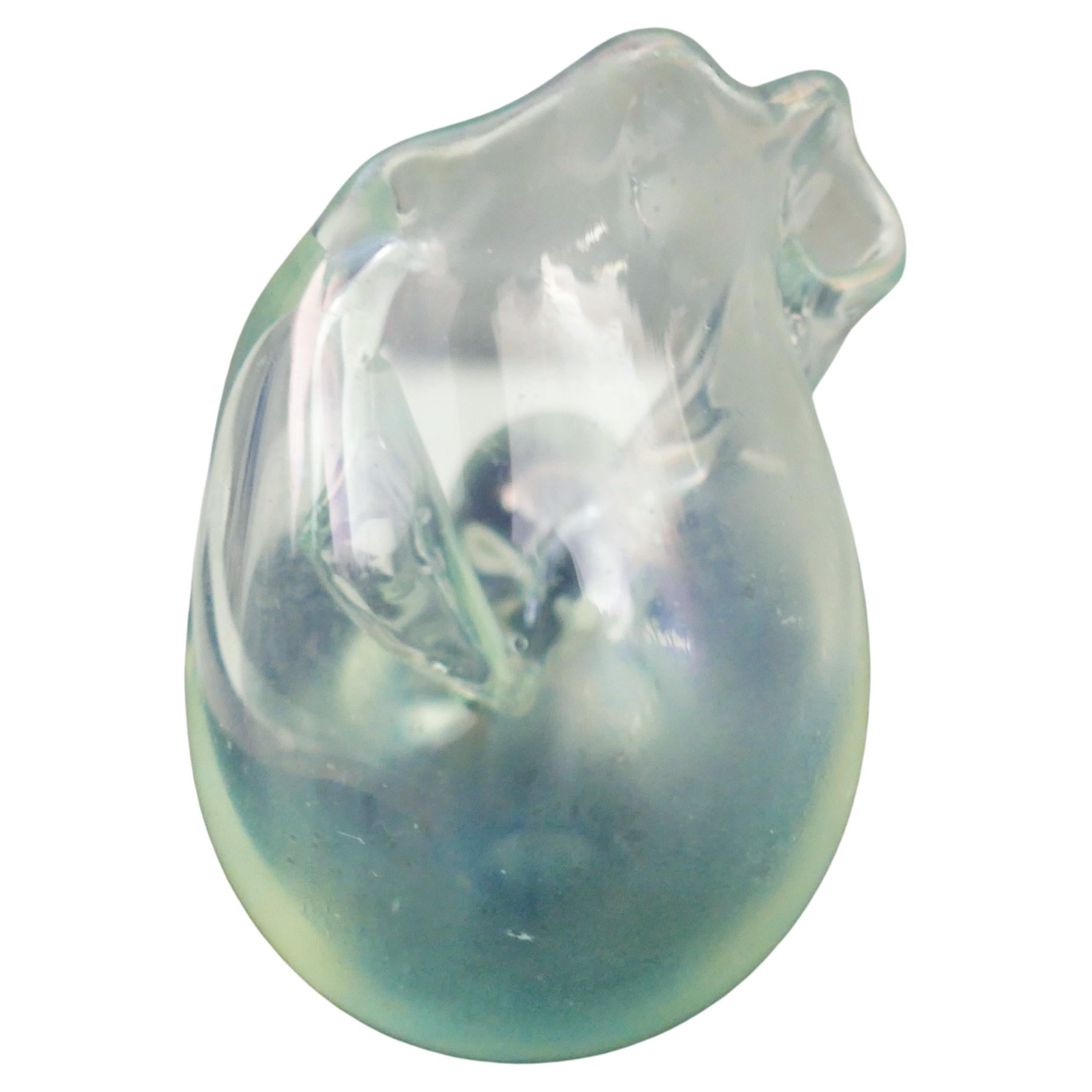 Iridescent glass by Venini & Co. attributed to Carlo Scarpa - Nautilus shell? In condizioni buone in vendita a Lugo, IT