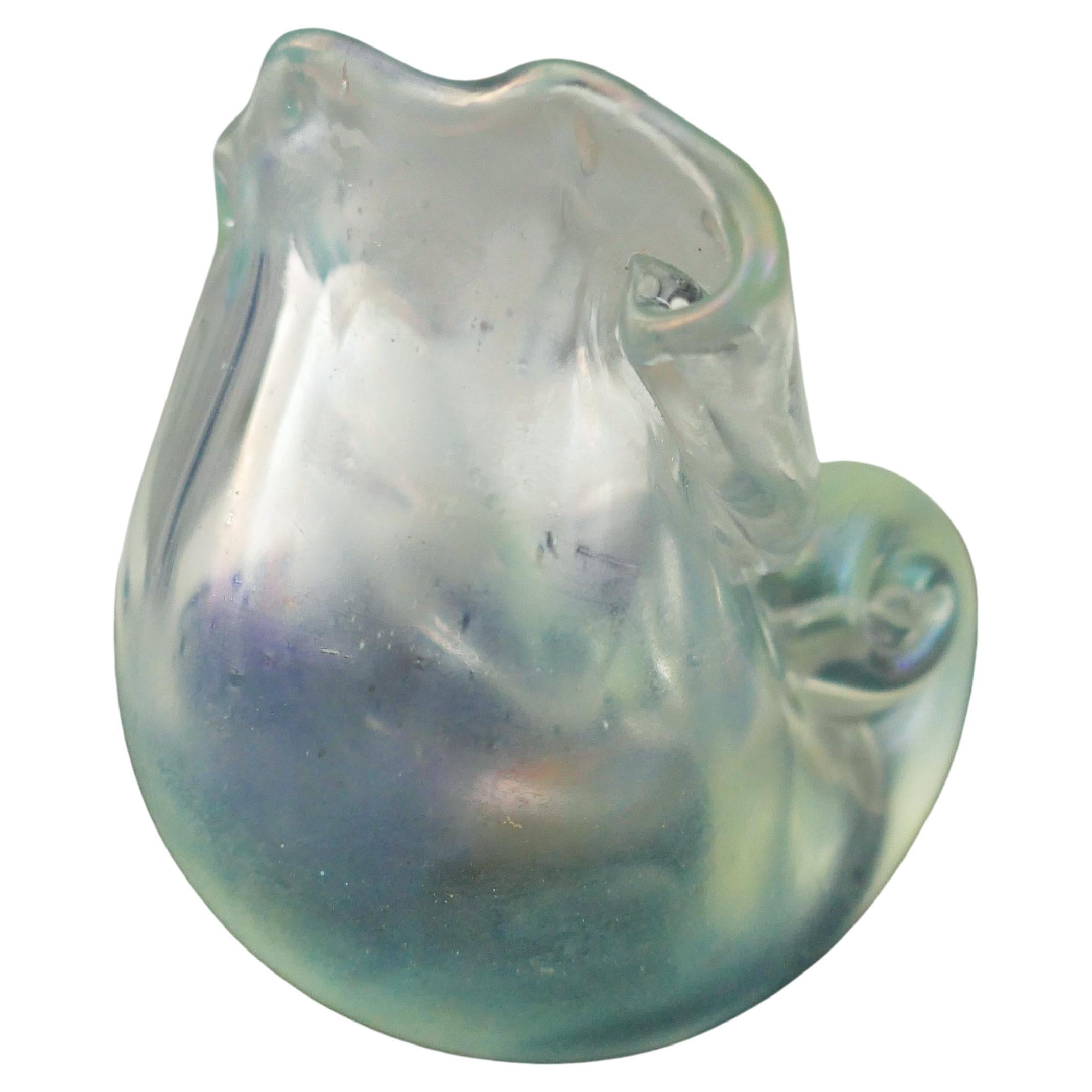 Vetro di Murano Iridescent glass by Venini & Co. attributed to Carlo Scarpa - Nautilus shell? in vendita