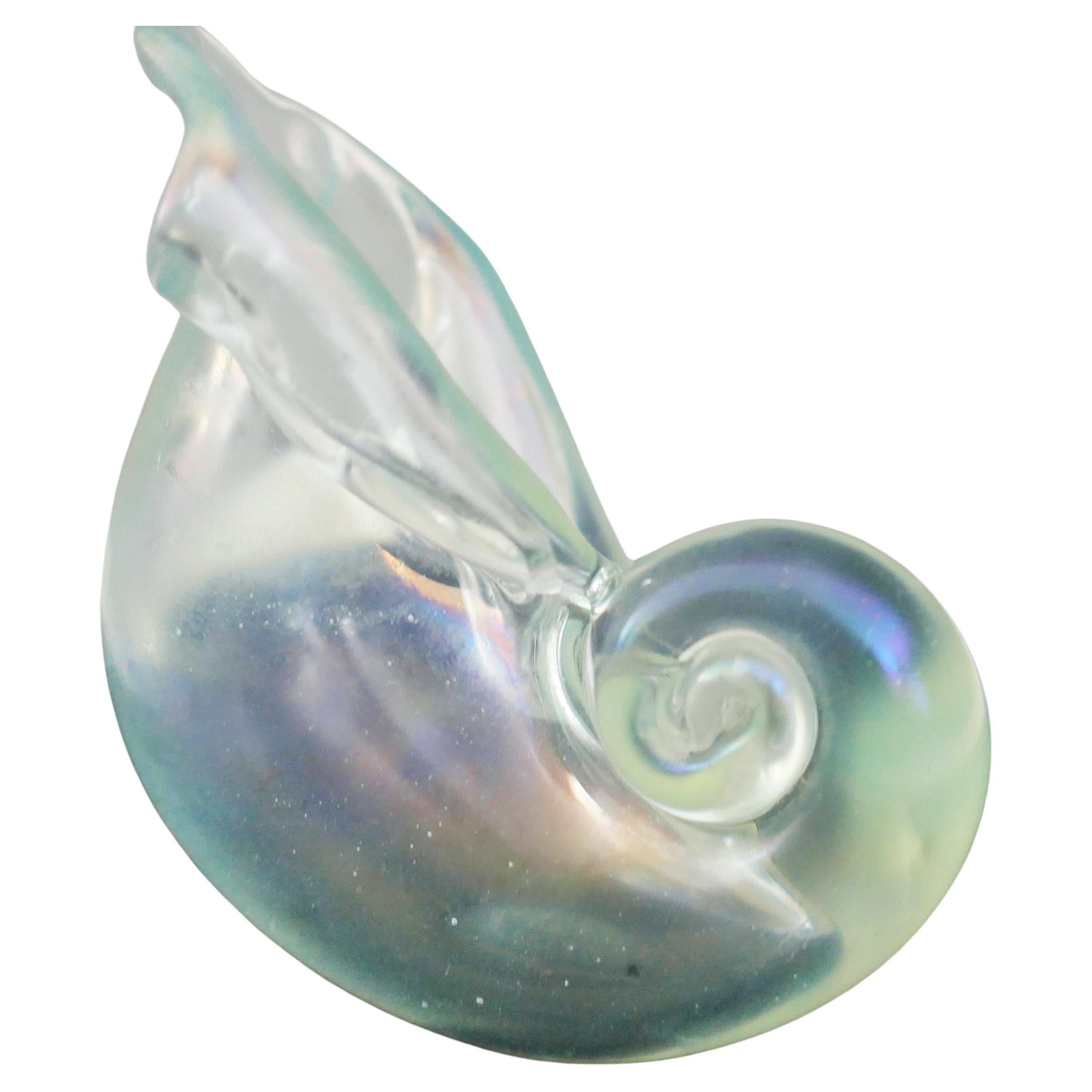 Iridescent glass by Venini & Co. attributed to Carlo Scarpa - Nautilus shell? in vendita 1