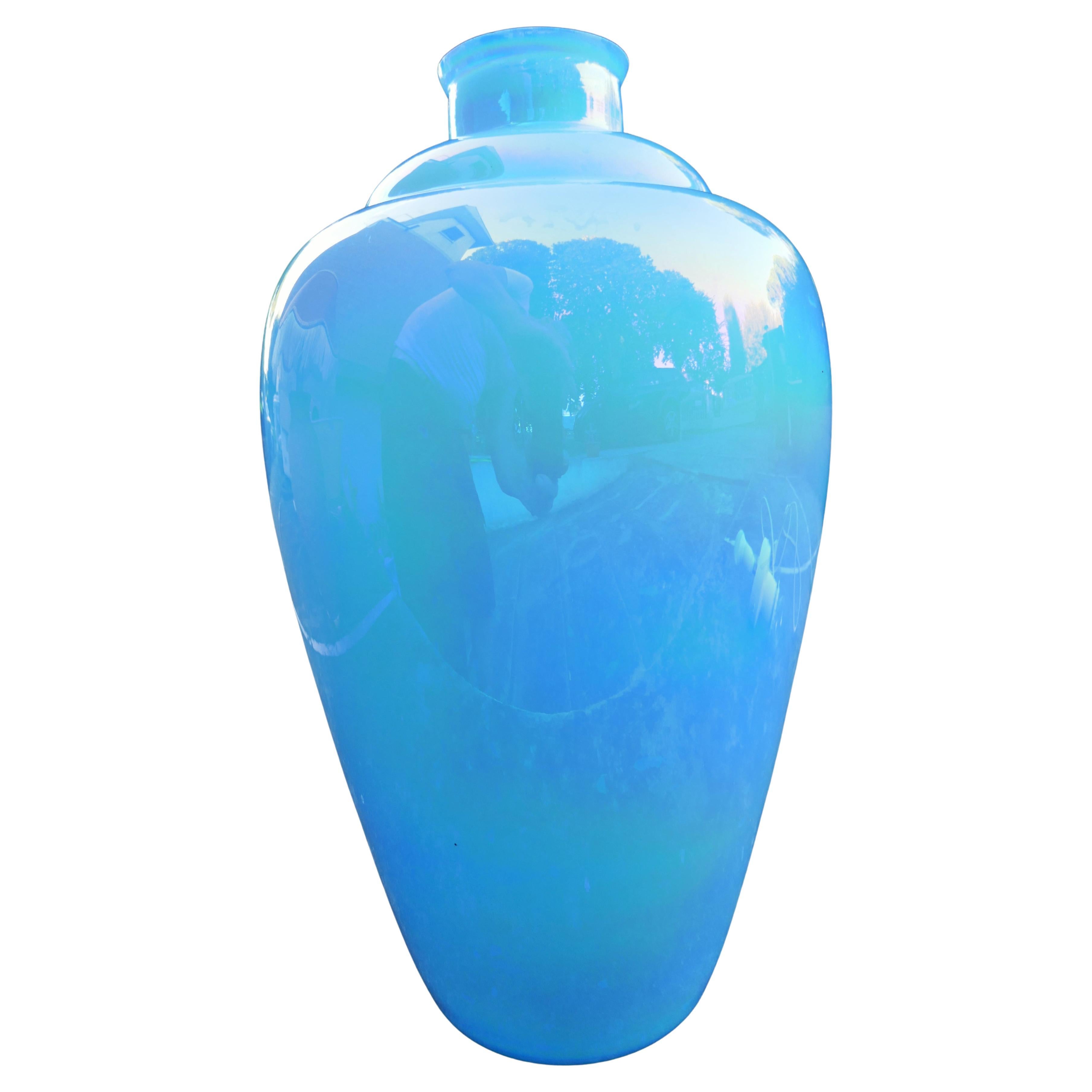 Lampe de table en verre irisé, peut-être fabriquée par Effetre Murano en vente 4