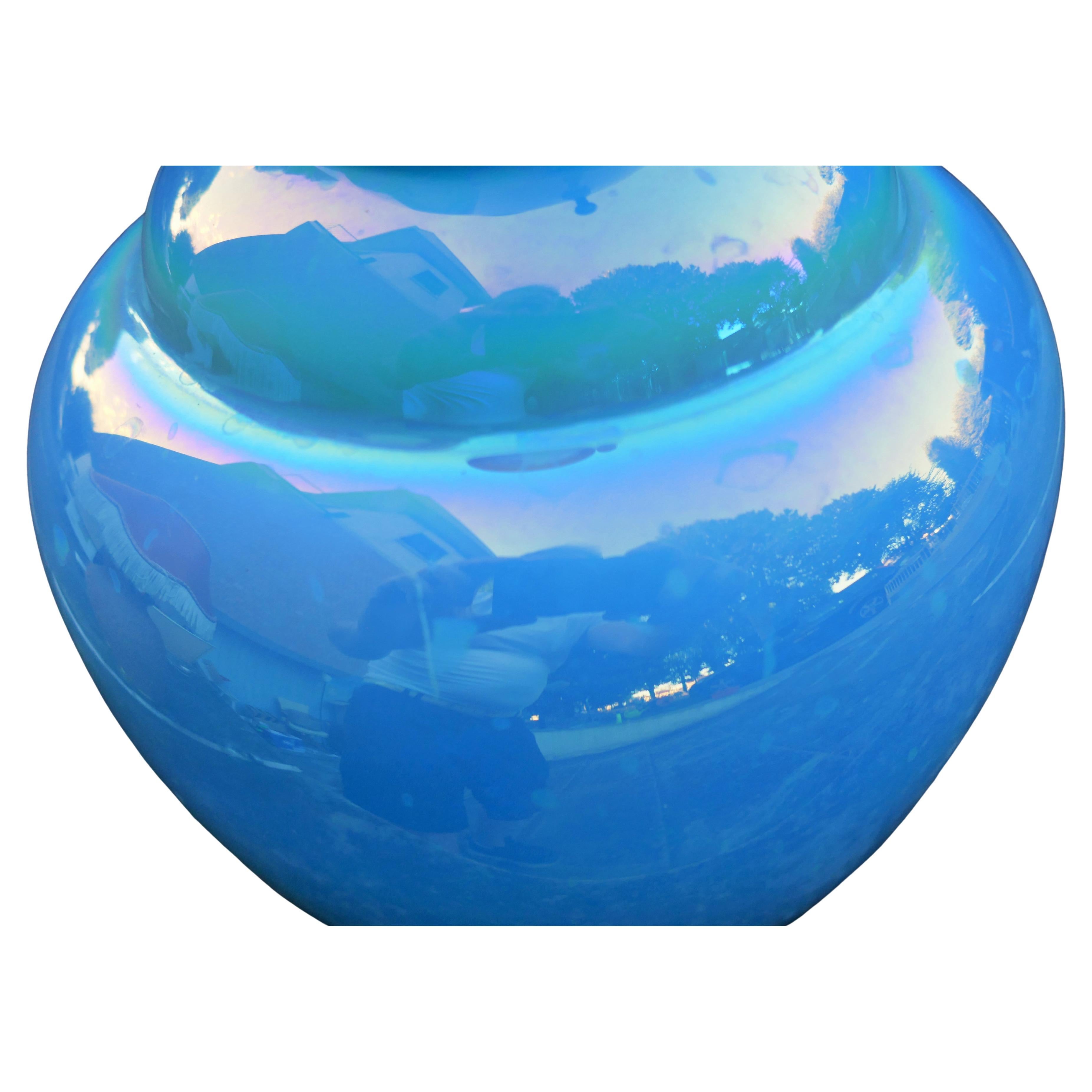 Lampe de table en verre irisé, peut-être fabriquée par Effetre Murano en vente 5