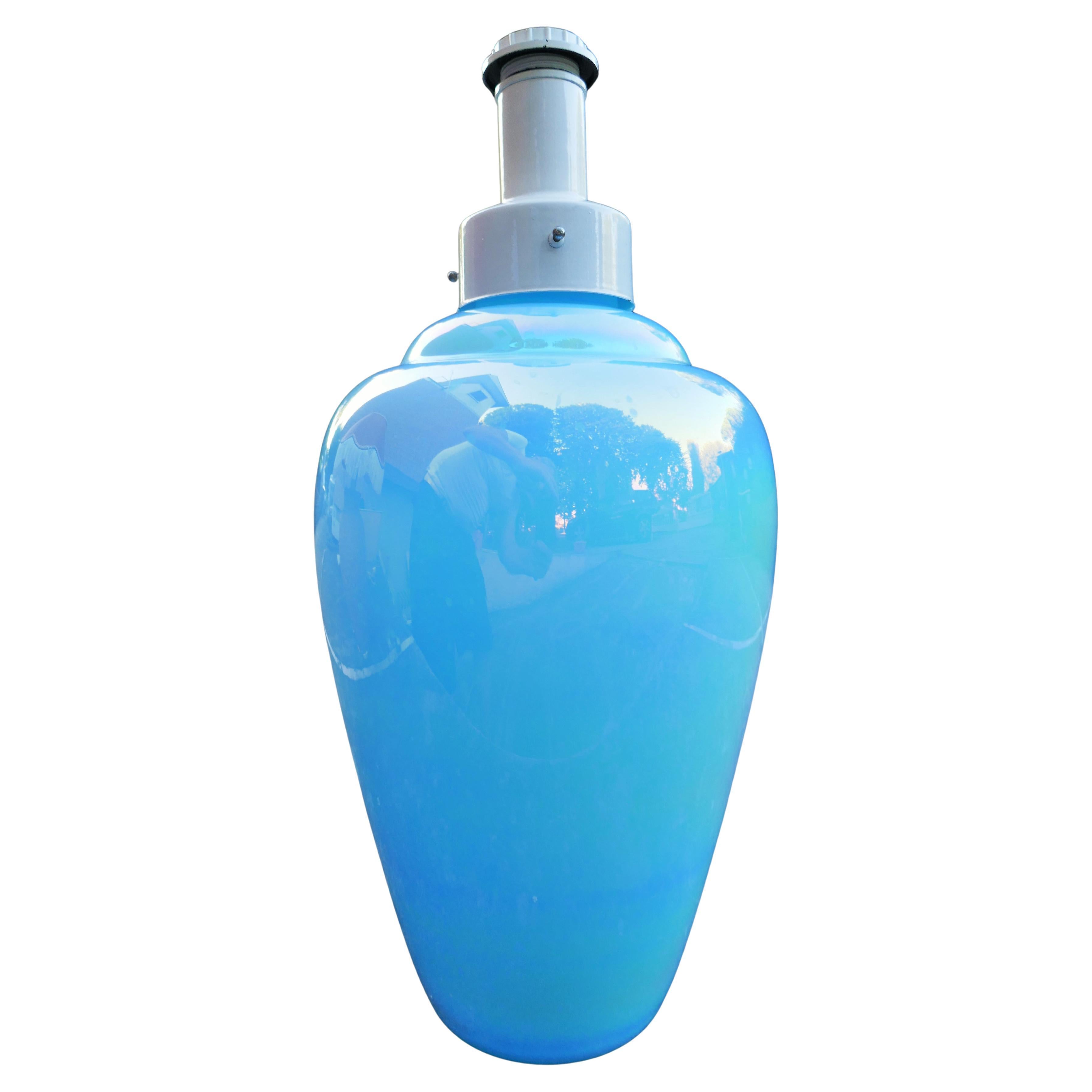 Lampe de table en verre irisé, peut-être fabriquée par Effetre Murano en vente 1