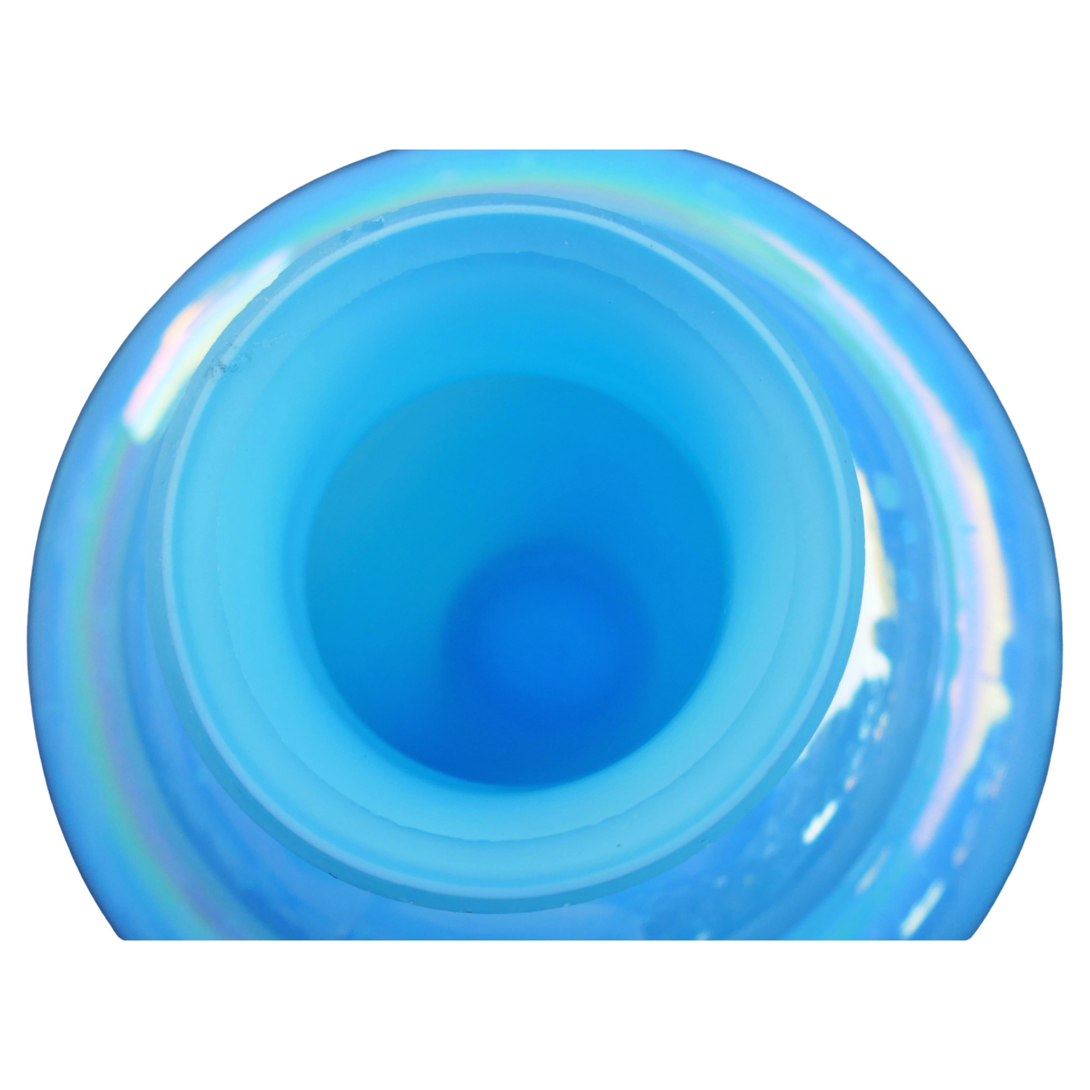 Lampe de table en verre irisé, peut-être fabriquée par Effetre Murano en vente 2