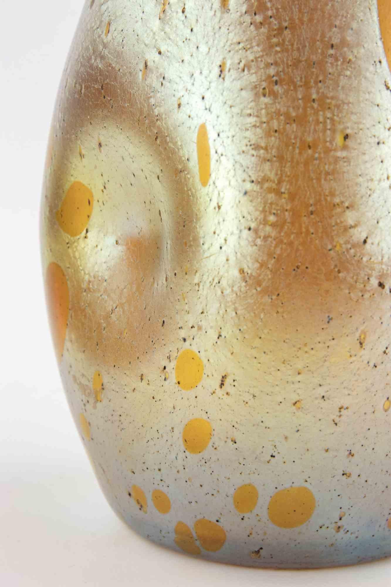 Austrian Iridescent Glass Vase Attr. to Loetz, 1930s, Italy For Sale