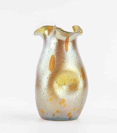 Iridescent Glass Vase Attr. to Loetz, 1930s, Italy