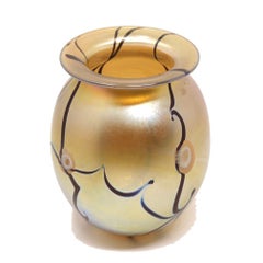 Iridescent Glass Vase by Robert Eickholt, 1993