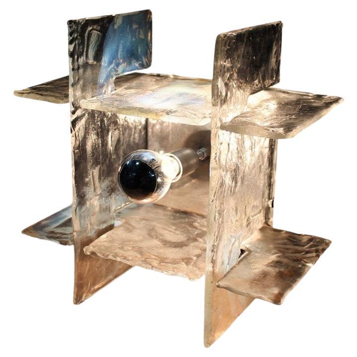 Wandleuchter aus irisierendem Glas - Carlo Nason für AV Mazzega Italien, 1960er-1970er Jahre im Angebot