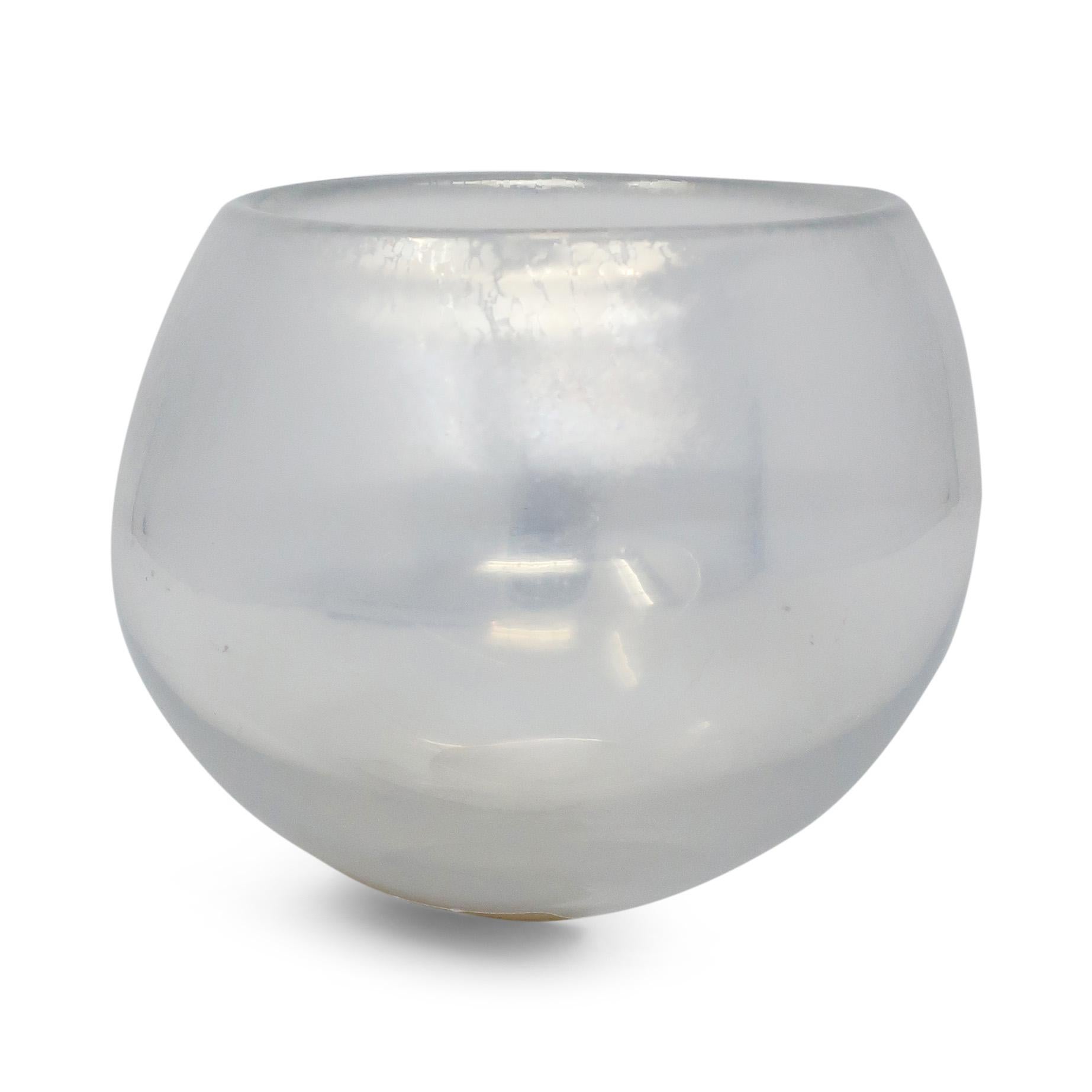 Post-Modern Iridescent Handblown Glass Lune Vase by Paola Navone for Arcade