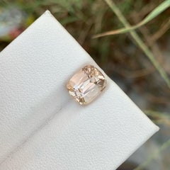 Iridescent Imperial Topaz 4.15 carats Cushion Cut Natural Pakistani Gemstone