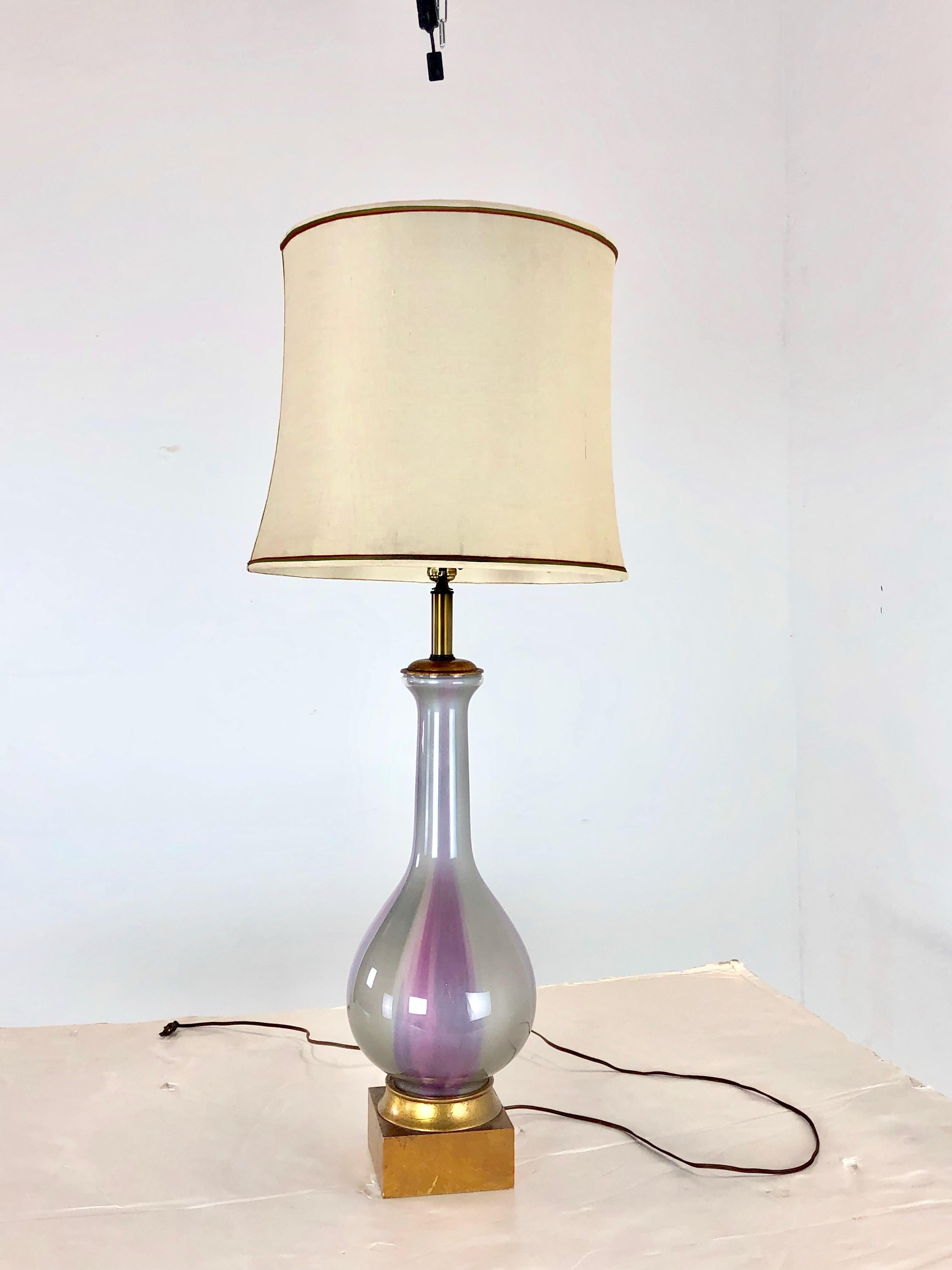 Iridescent Lamp by Frederick Cooper For Sale 2