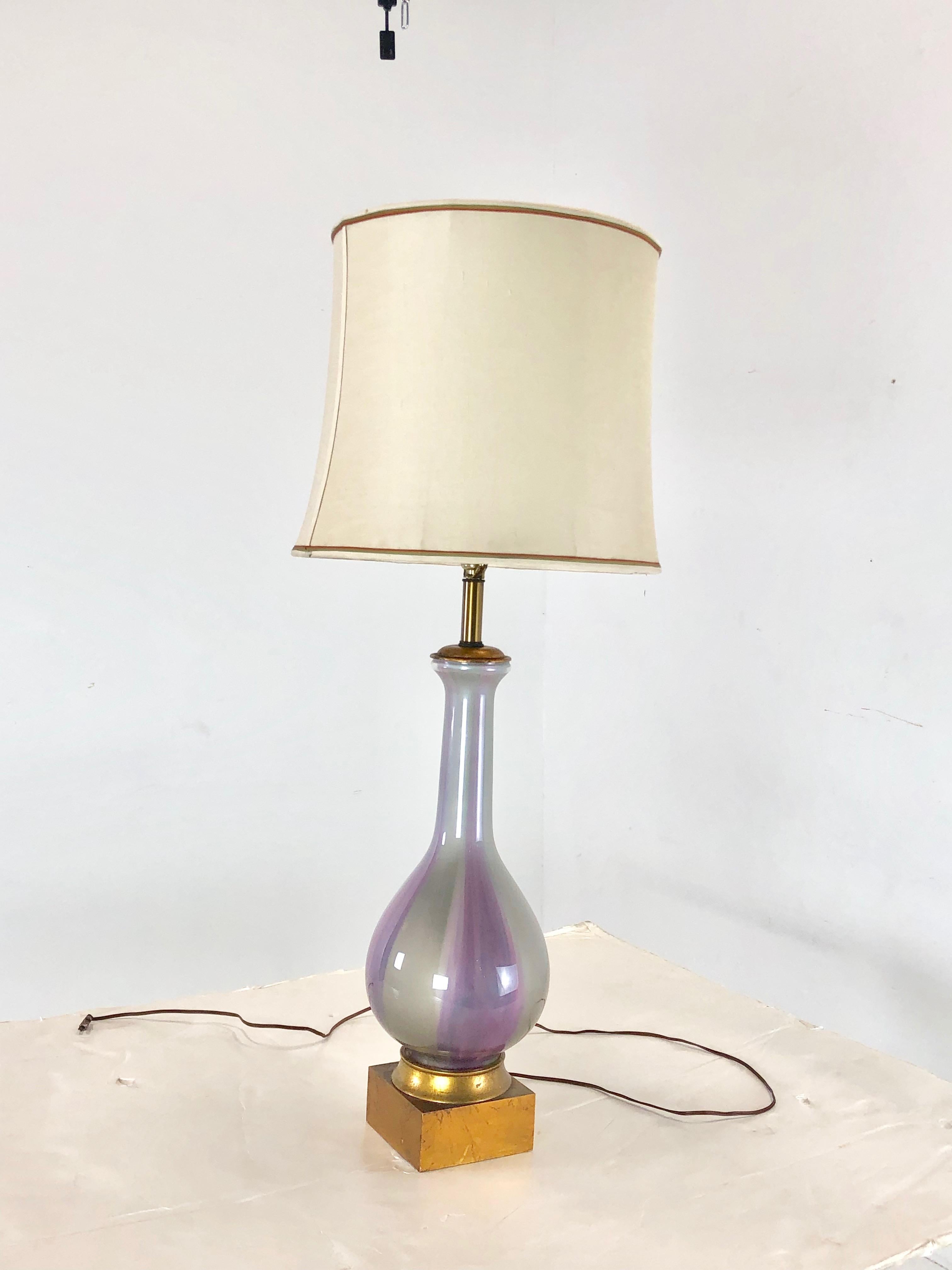 Mid-Century Modern Lampe irisée de Frederick Cooper en vente