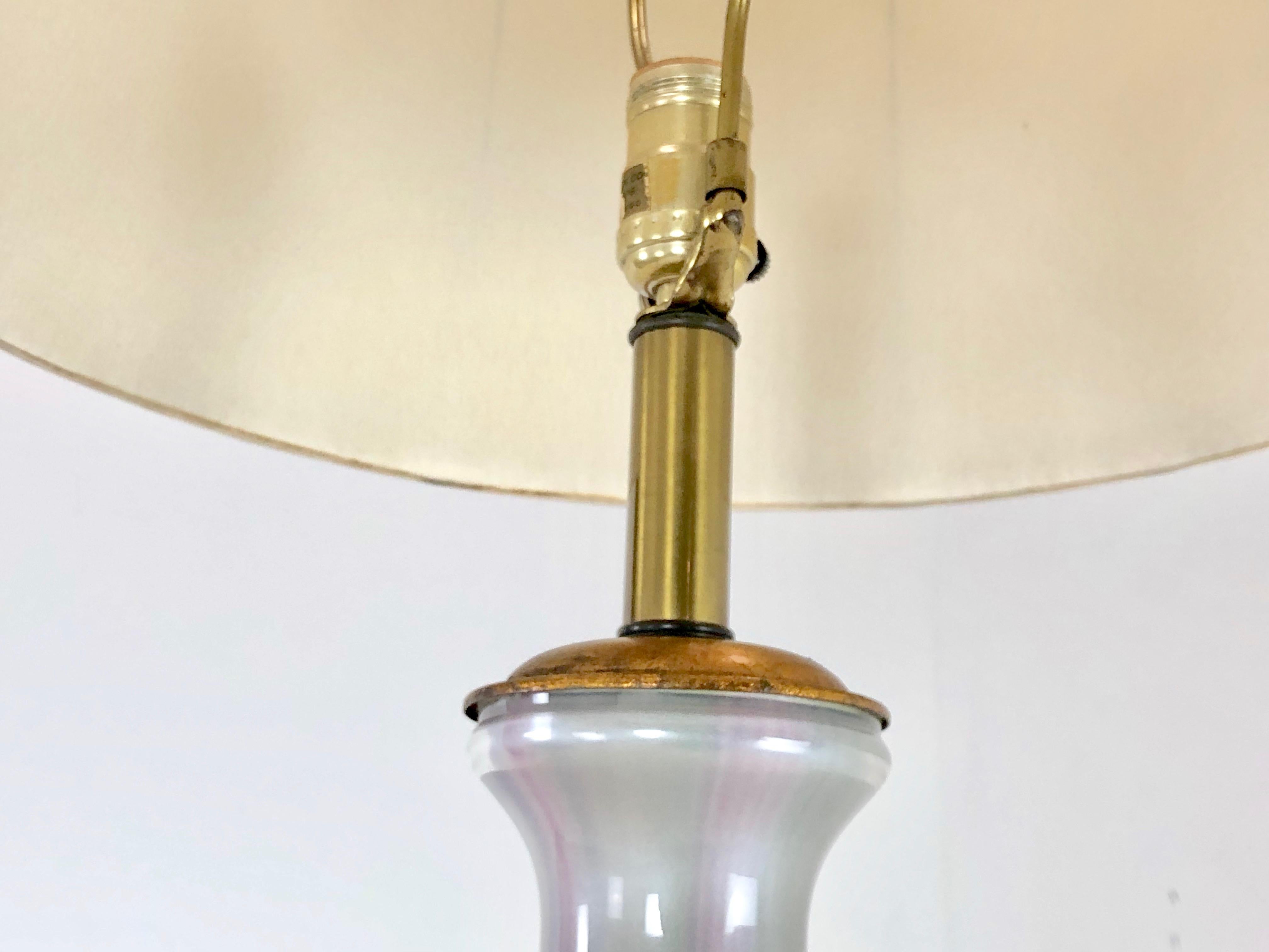 Iridescent Lamp by Frederick Cooper For Sale 1