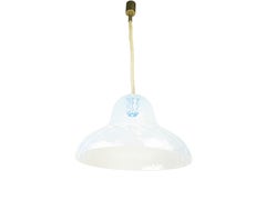 Iridescent Murano Glass 1960s Pendant Lamp by Carlo Nason for Mazzega