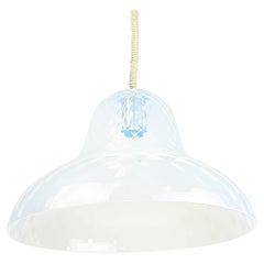 Iridescent Murano Glass 1960s Pendant Lamp by Carlo Nason for Mazzega