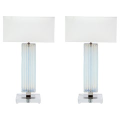 Iridescent Murano Glass Lamps