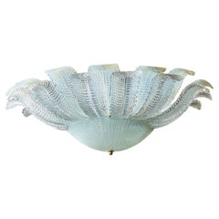 Schillernde Murano Glas Blatt Flush Mount