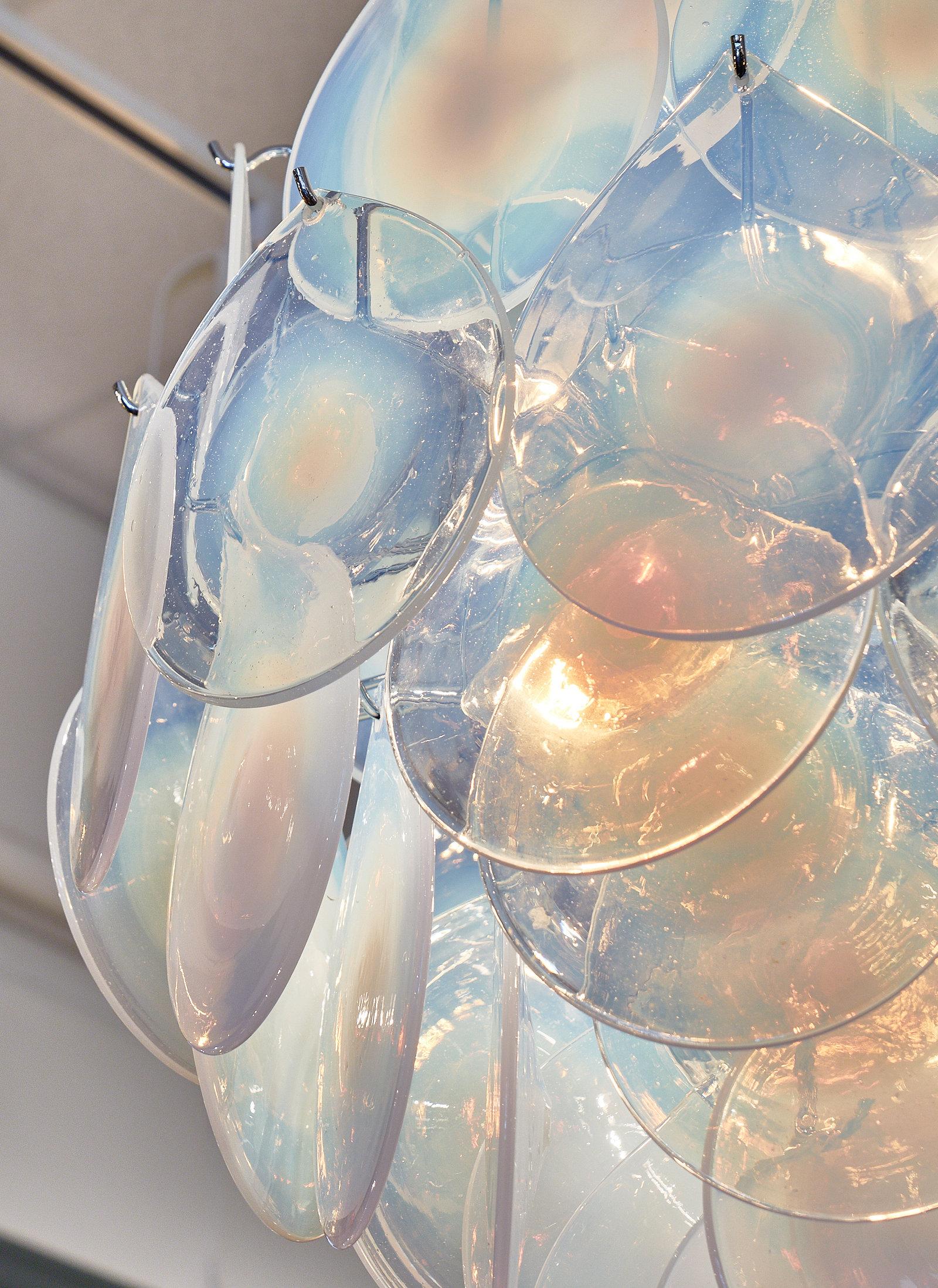 Iridescent Murano Glass Pendant Chandelier 1