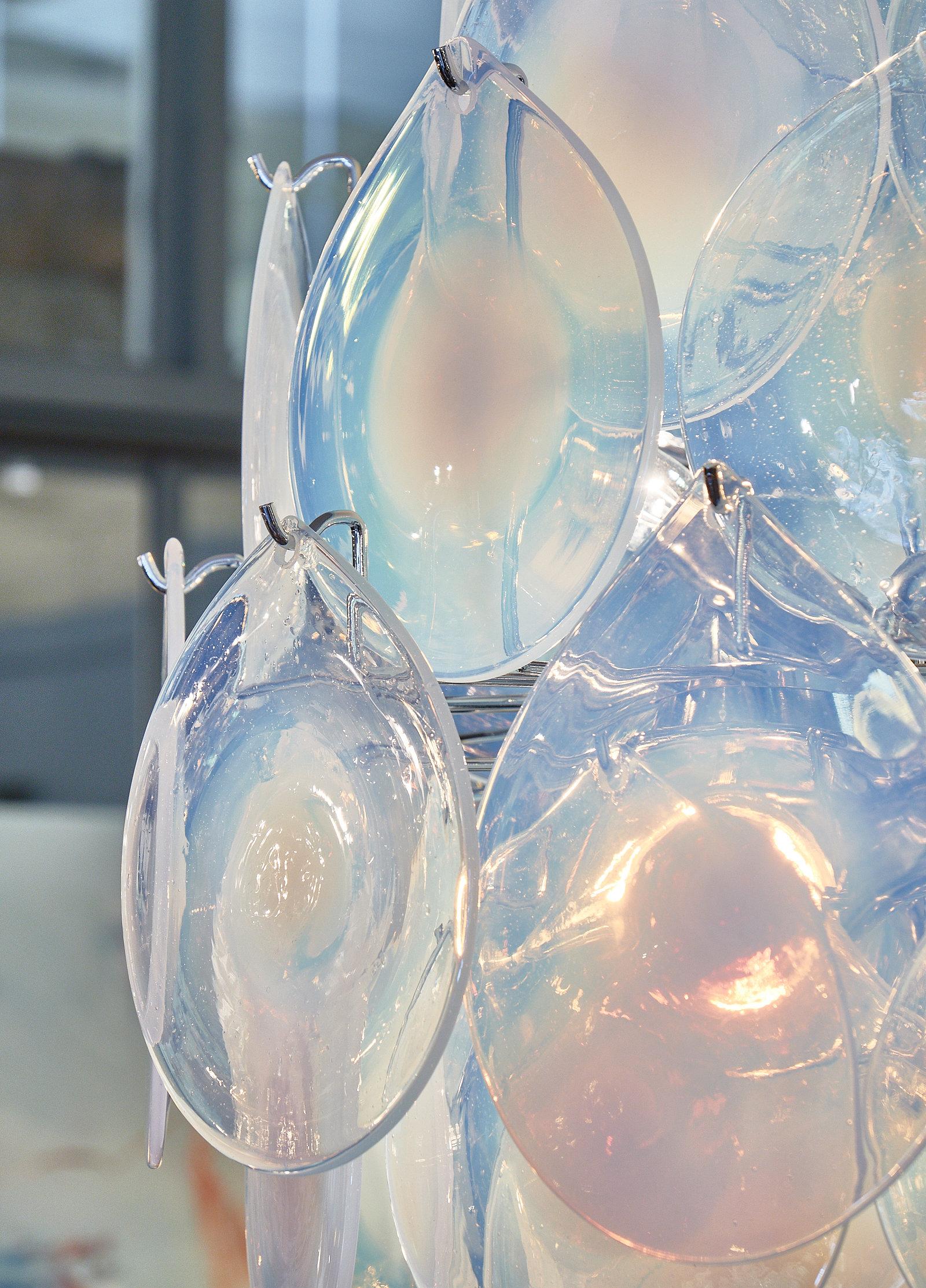 Iridescent Murano Glass Pendant Chandelier 2