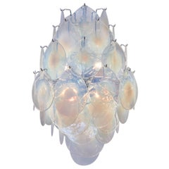 Iridescent Murano Glass Pendant Chandelier