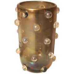 Iridescent Murano Glass Vase by Cenedese