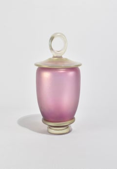 Iridescent Pink Glass Vessel