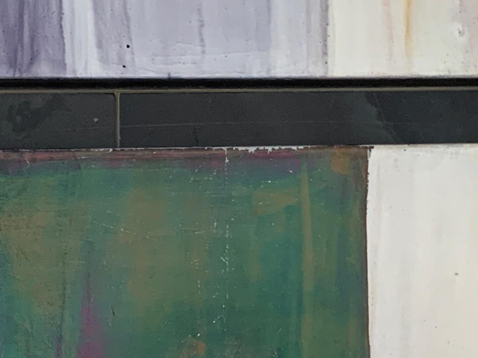 Iridescent Polychrome Abstract Panels in Metal, 1980s, Set of 8 For Sale 7