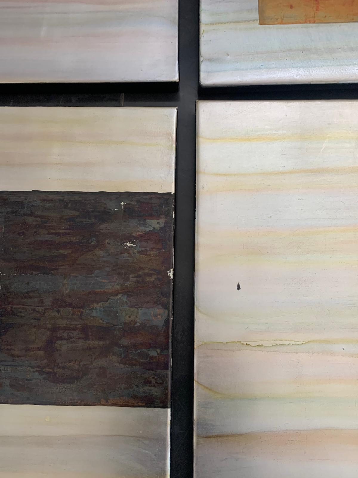 Abstrakte Metalltafeln in schillernden Farben, 1980er Jahre, 10er-Set, Set im Zustand „Gut“ im Angebot in Montelabbate, PU