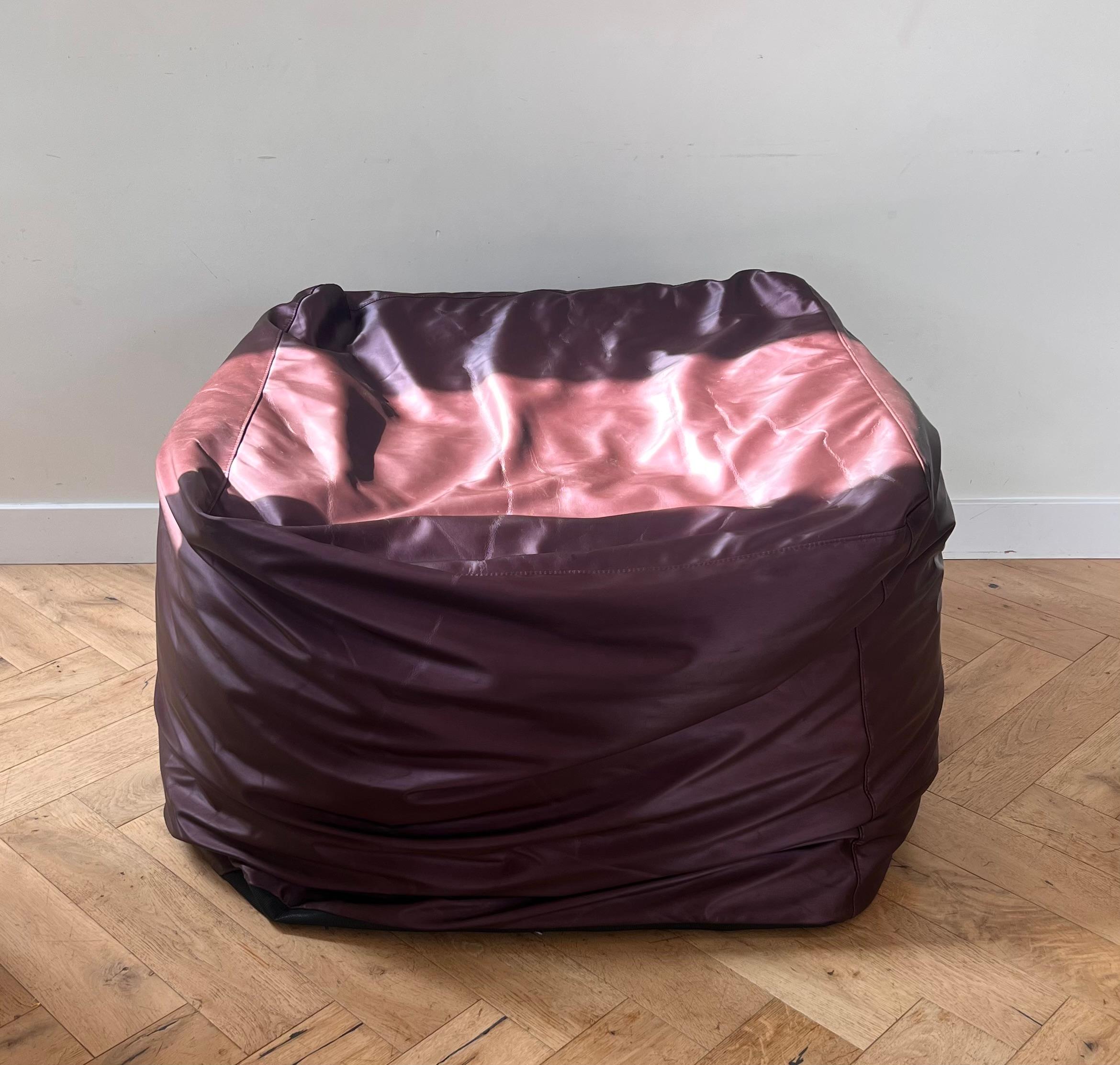 Iridescent purple bean bag by Ligne Roset, early 21st century  6