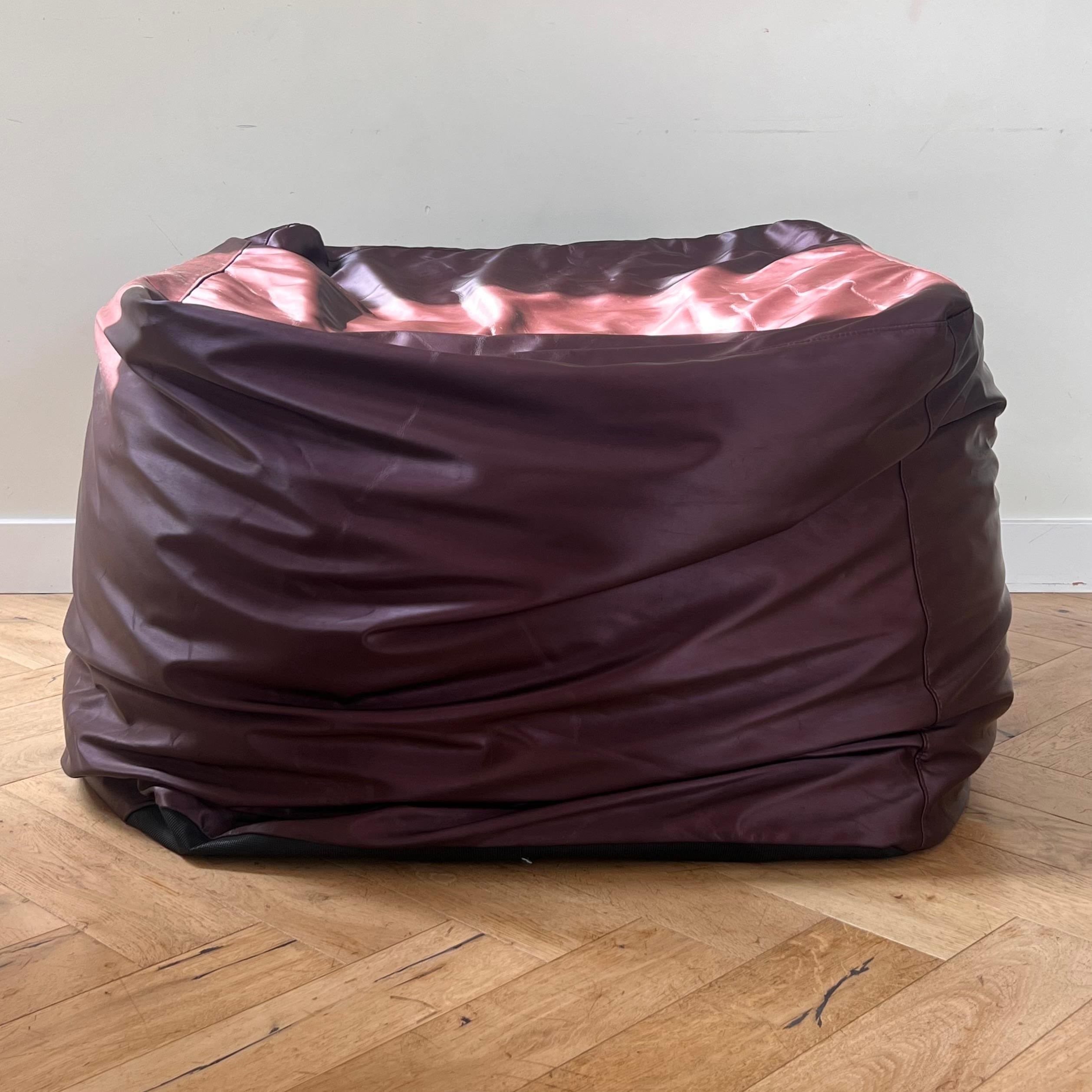 Iridescent purple bean bag by Ligne Roset, early 21st century  7