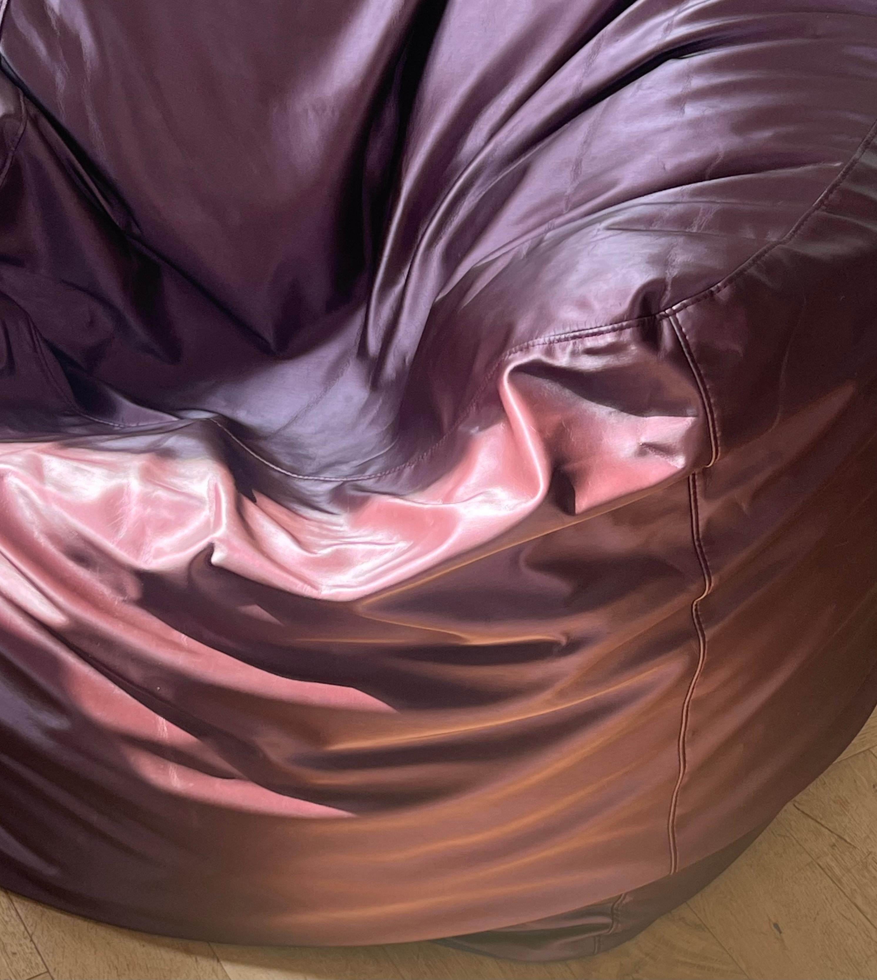 Iridescent purple bean bag by Ligne Roset, early 21st century  8