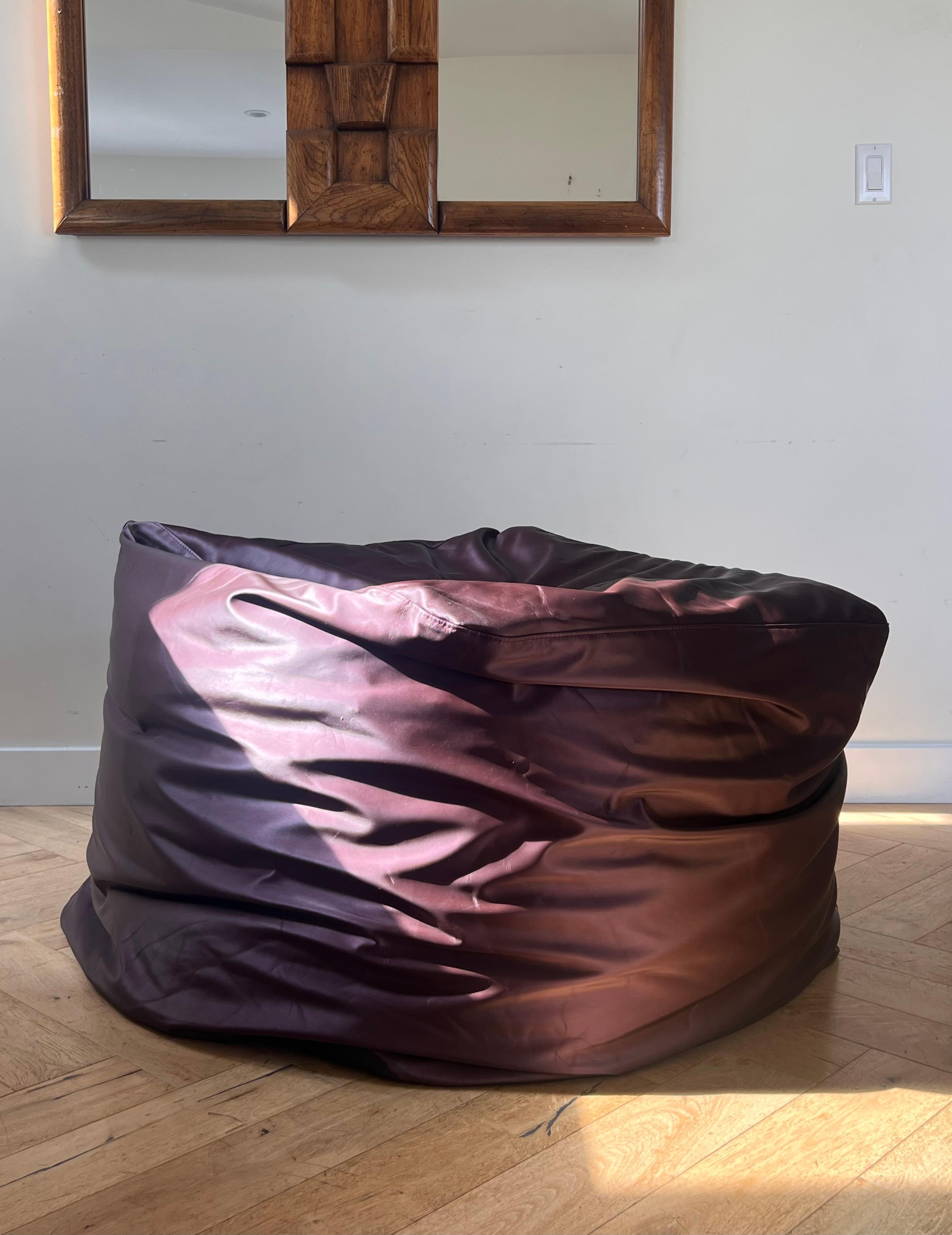Contemporary Iridescent purple bean bag by Ligne Roset, early 21st century 