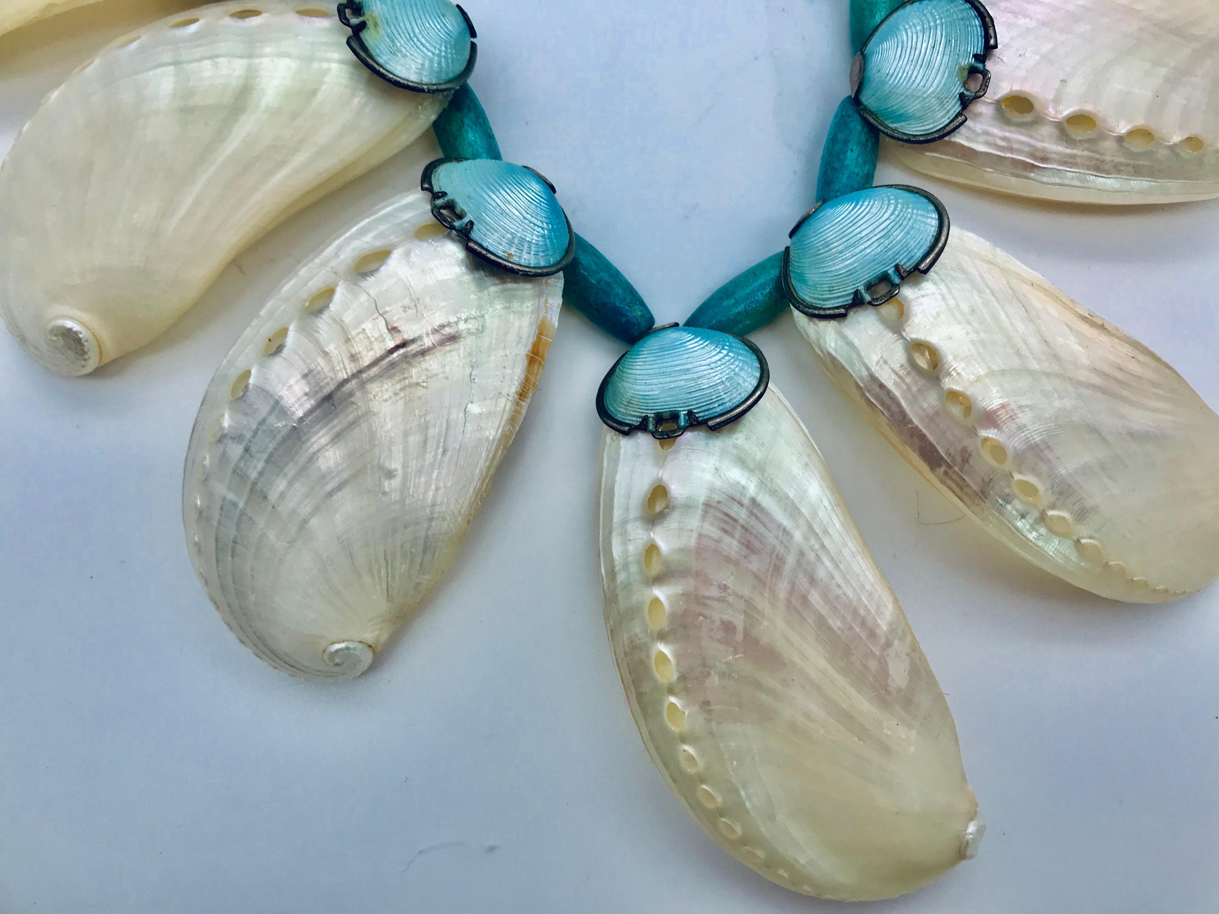 iridescent shell jewelry