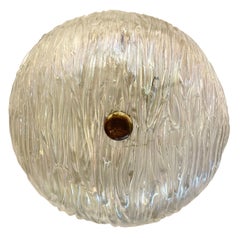 Iridescent Toni Zuccheri for Venini Flushmount, Two Available