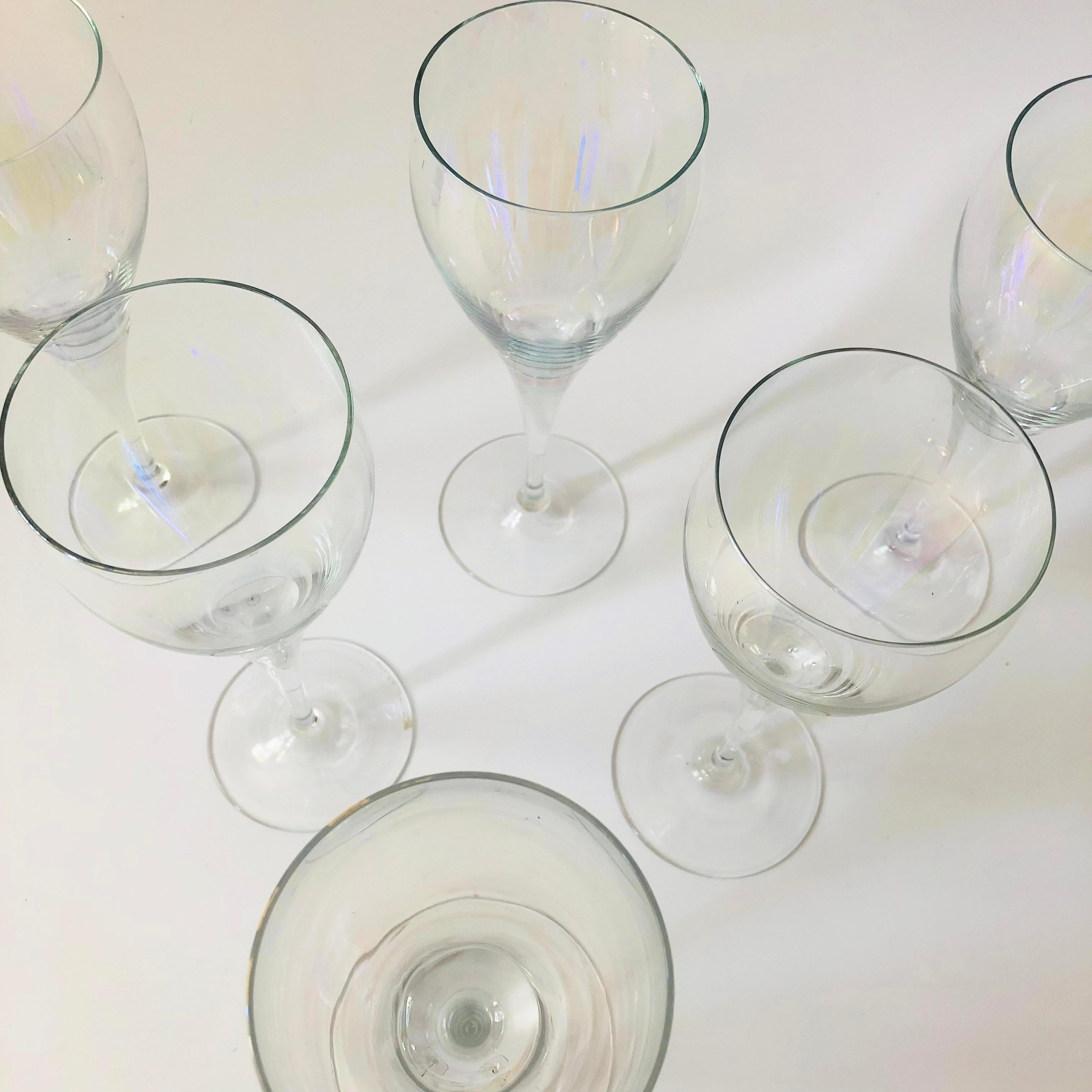 Bicchieri da vino iridescenti - Set da 6 1