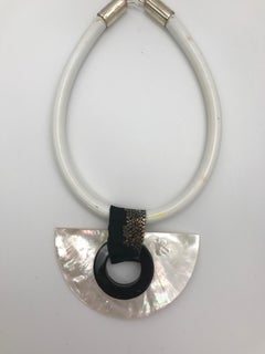 SYLVIA GOTTWALD, White Mother of Pearl eco -luxe Pendant