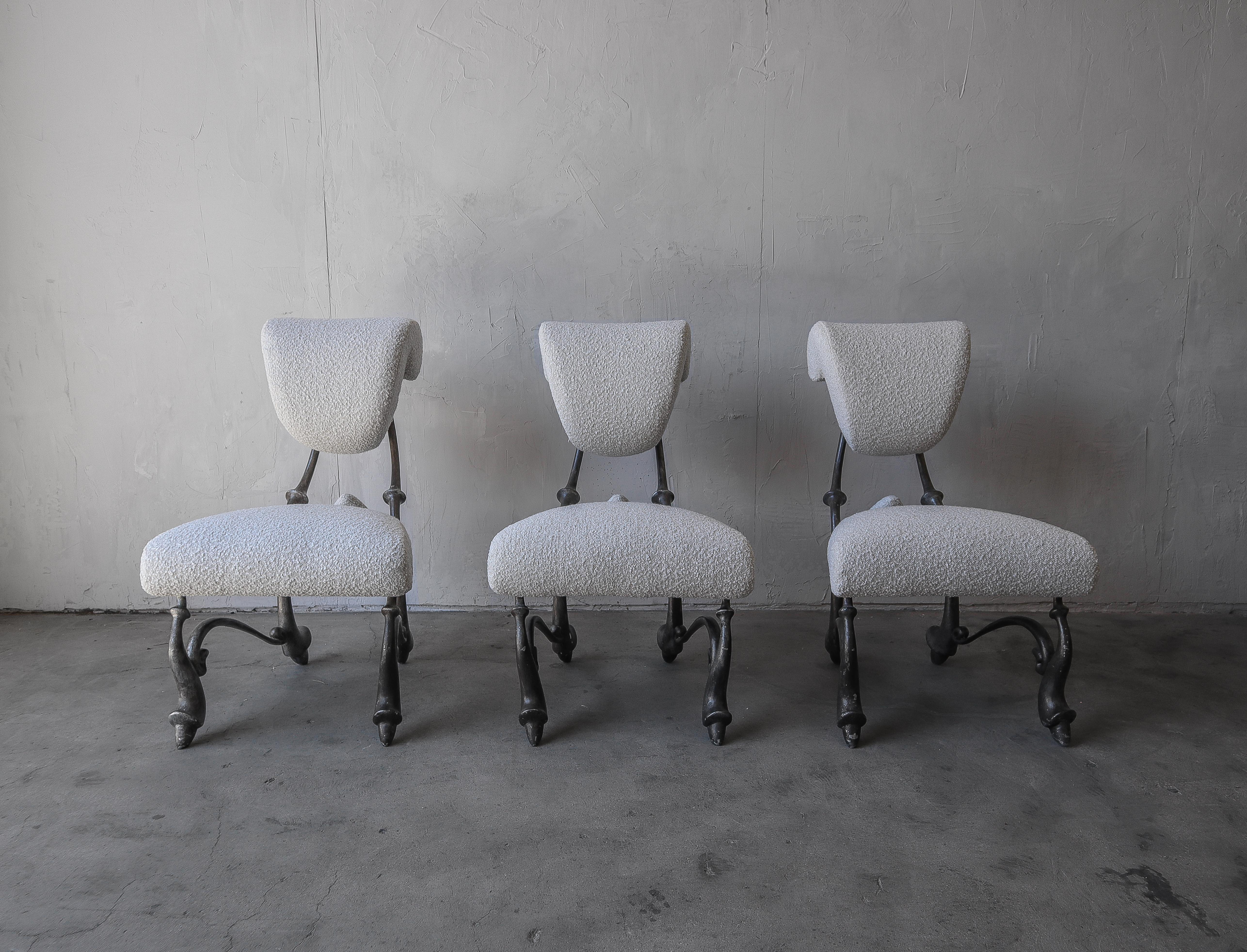 Aluminum Iridium Ballet Chairs by Jordan Mozer, Set of 6