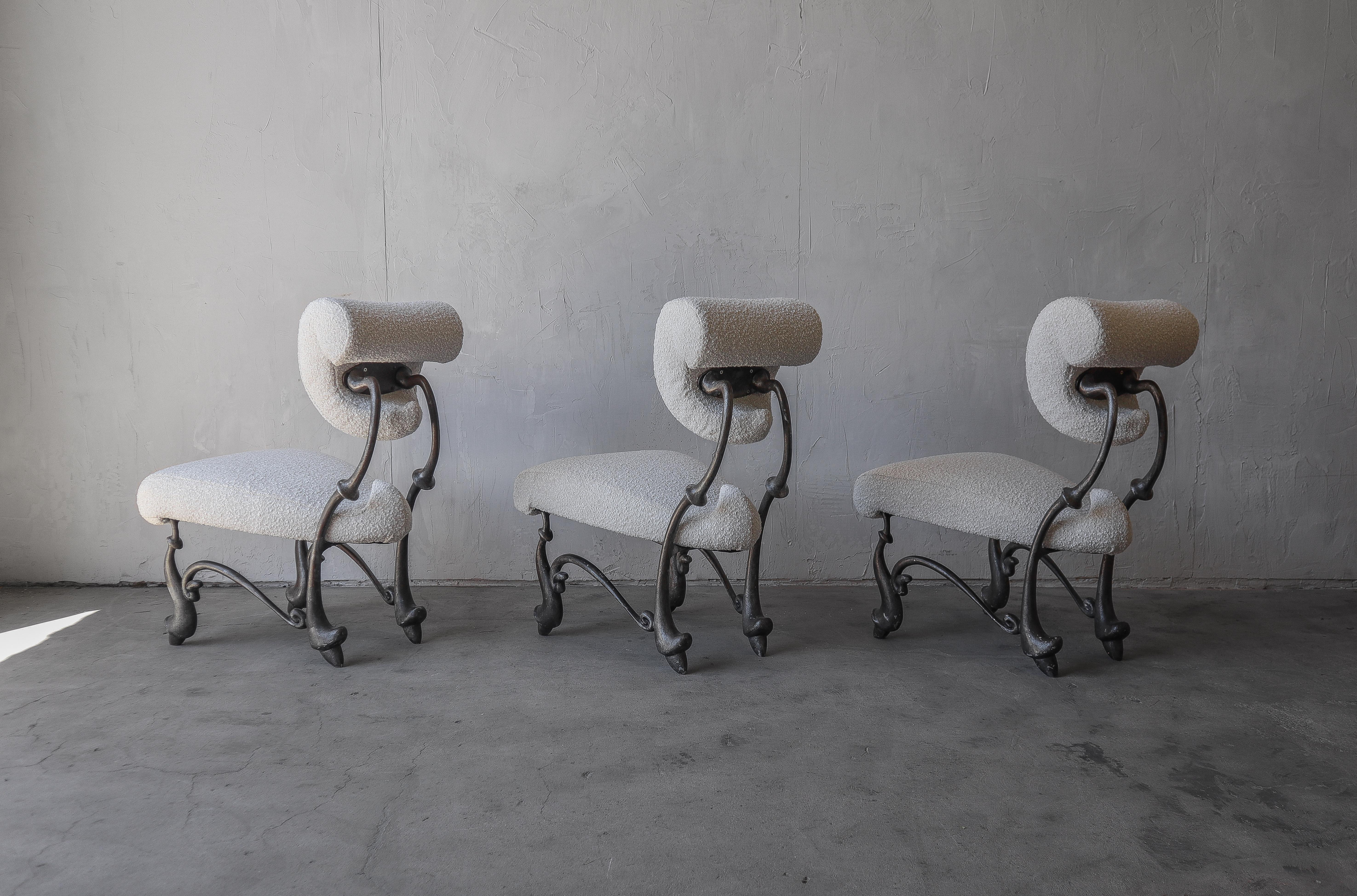 Aluminum Iridium Ballet Chairs by Jordan Mozer, Set of 6