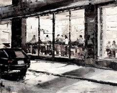 CAFE, Painting, Oil on Canvas
