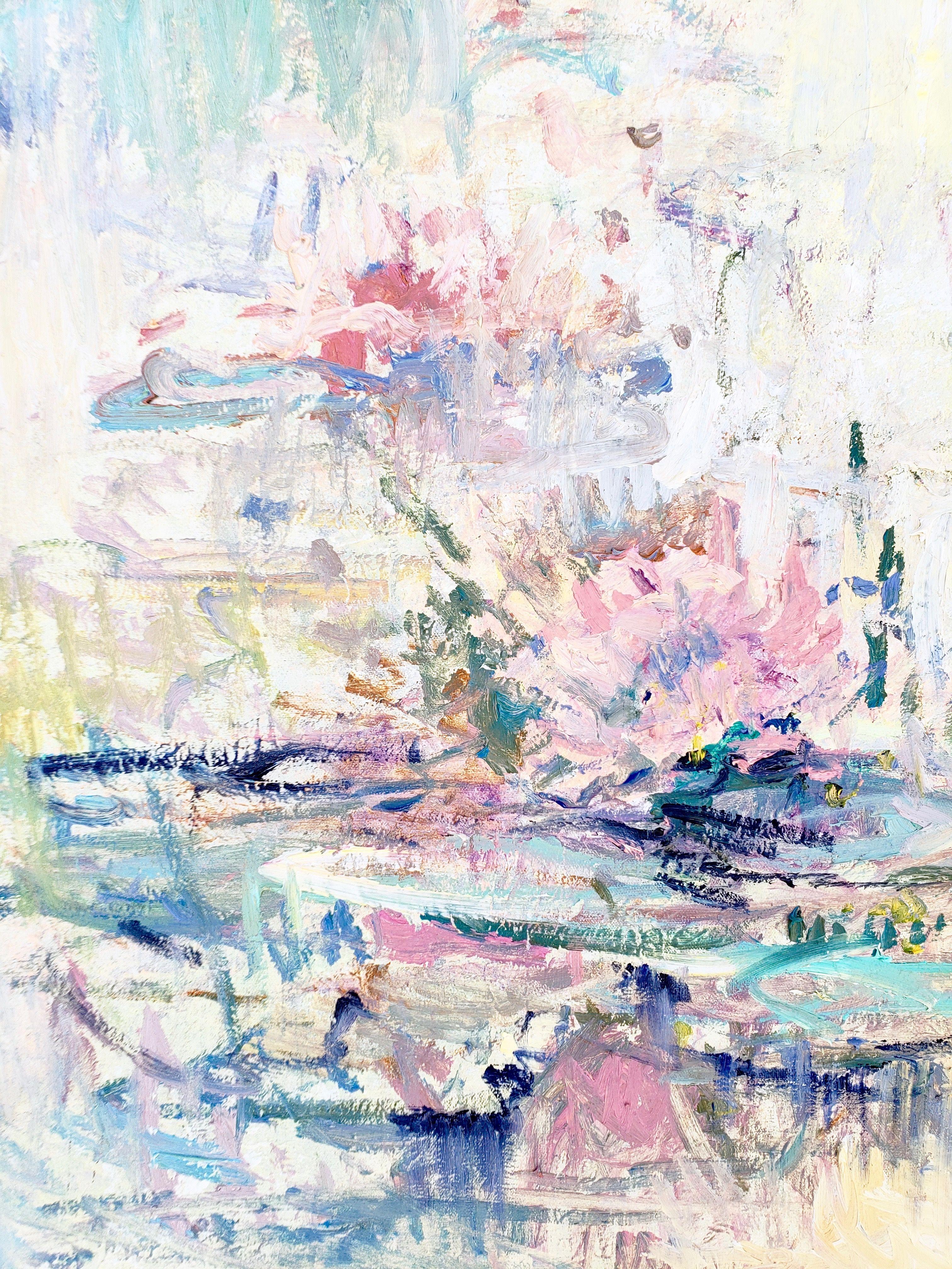 Lily Pond, Gemälde, Öl auf Leinwand (Impressionismus), Painting, von Irina Alexandrina