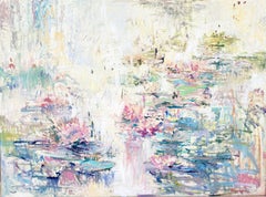 Lily pond, Painting, Oil on Canvas
