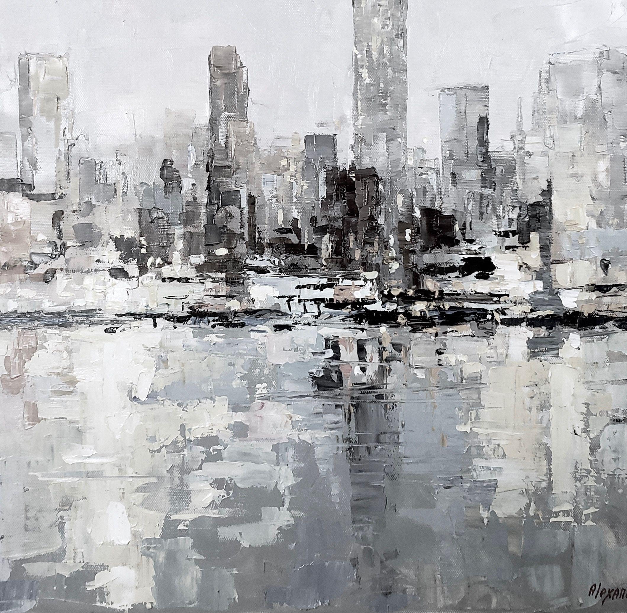 MANHATTAN, Painting, Oil on Canvas For Sale 1