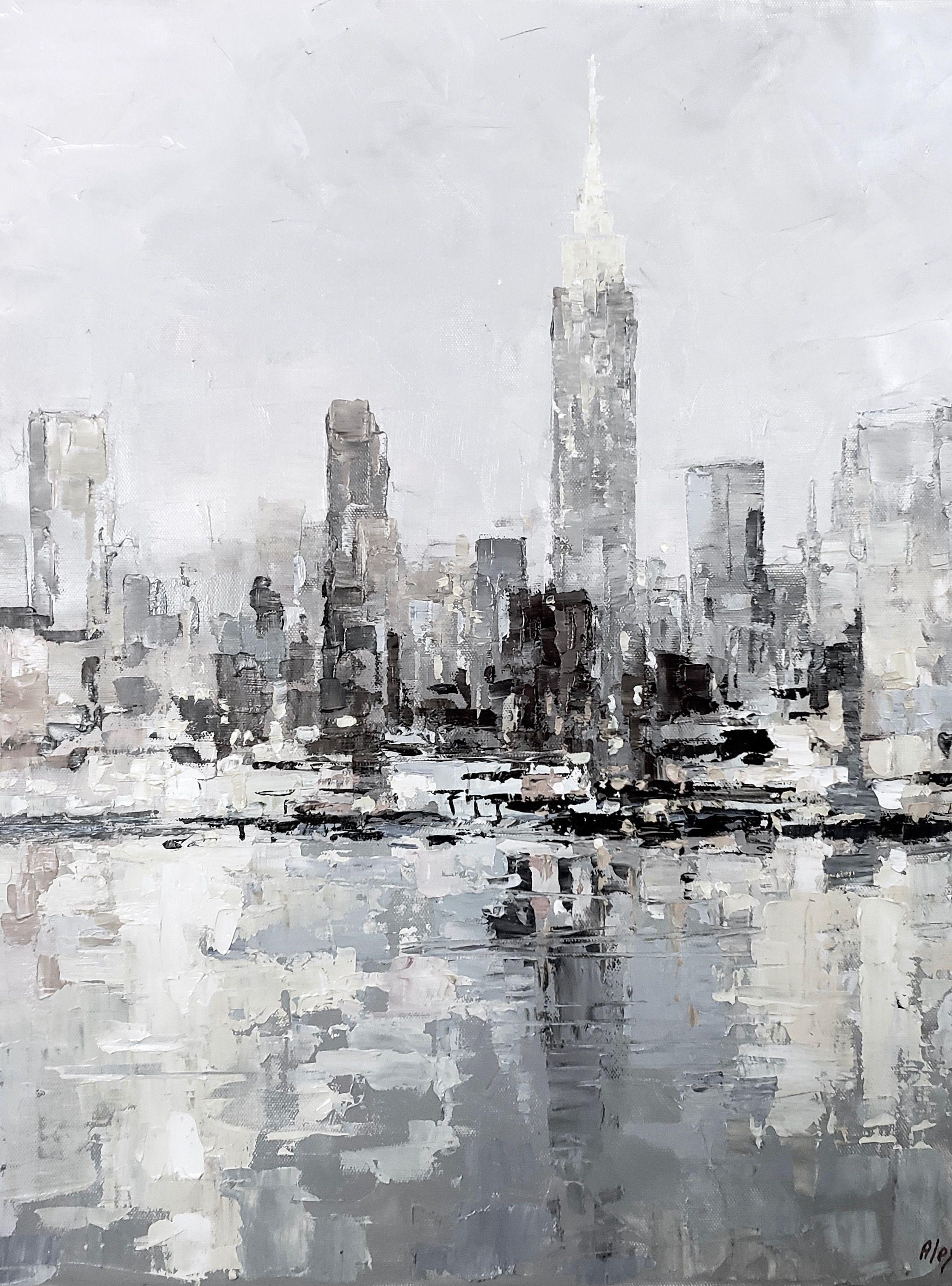 NEW YORK. MANHATTAN.  Irina Alexandrina's painting is guided by her all-consuming passion to share with the viewer the beauty and perfection of the universe, which we sometimes pass by in a hurry. His work contains elements that pay homage to the