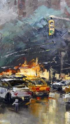 NY CITY LIGHTS #24., Painting, Oil on Canvas