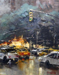 NY CITY LIGHTS #24., Painting, Oil on Canvas