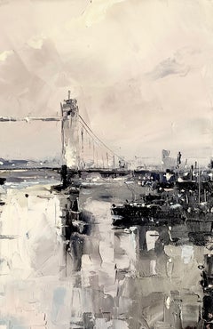TOWER BRIDGE. LONDON, Painting, Oil on Canvas