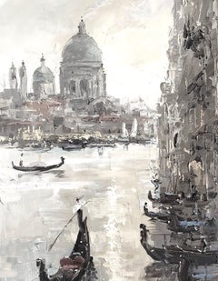 Venice at Night, Painting, Oil on Canvas