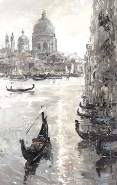 Venice at Night, Painting, Oil on Canvas