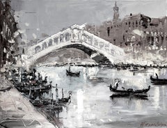 VENICE. GRAND CANAL., Painting, Oil on Canvas