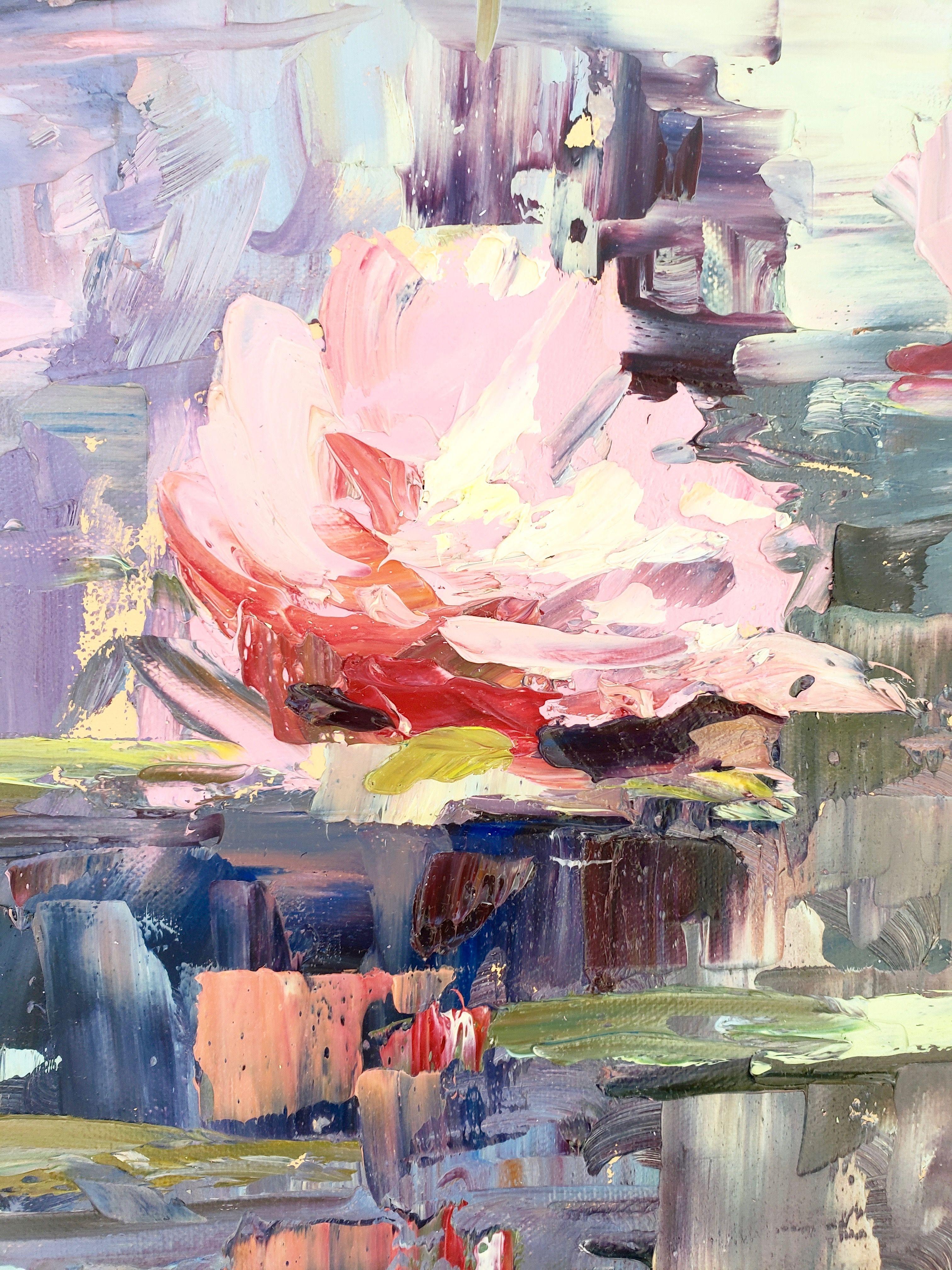 Water Lily #2., Gemälde, Öl auf Leinwand (Expressionismus), Painting, von Irina Alexandrina